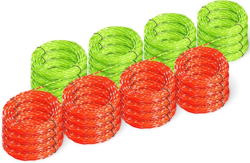 EVENTRONIC 16 Pack AL2420PD Replacement Twisted Trimmer Line Compatible with All EGO 15-Inch String Trimmers Weed Eater, Dual Color Pre-Cut 0.095" 224Ft Weed Wacker String line for EGO Trimmers String - Image 1